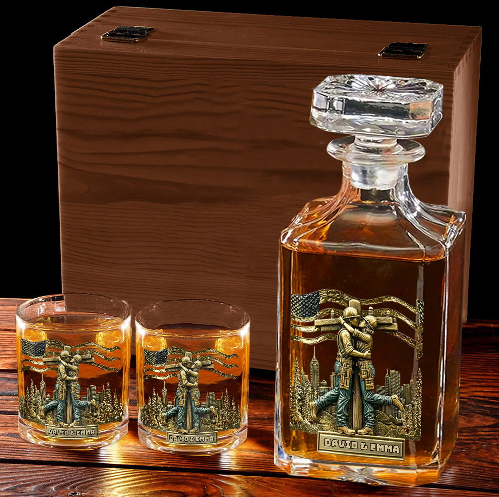 Lineman & Linewoman Legacy Glass - Personalized Lineman Whiskey Glass