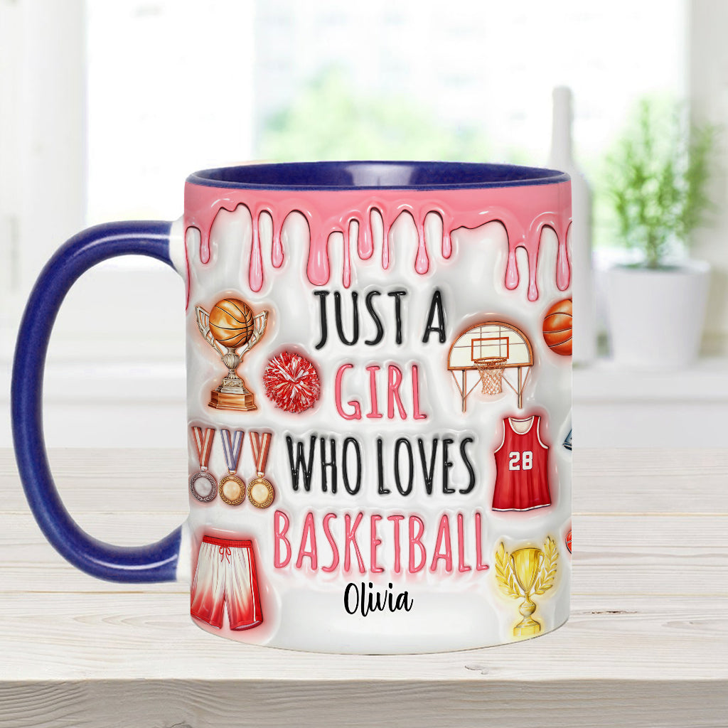 Mug personnalisé « Juste un garçon/une fille qui aime le basket »