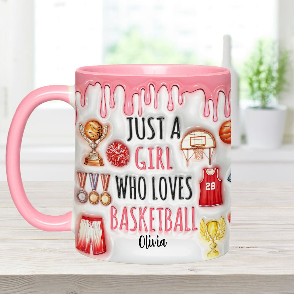 Mug personnalisé « Juste un garçon/une fille qui aime le basket »