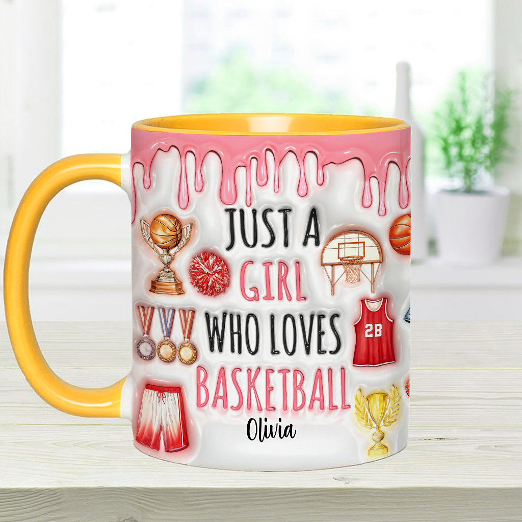 Mug personnalisé « Juste un garçon/une fille qui aime le basket »