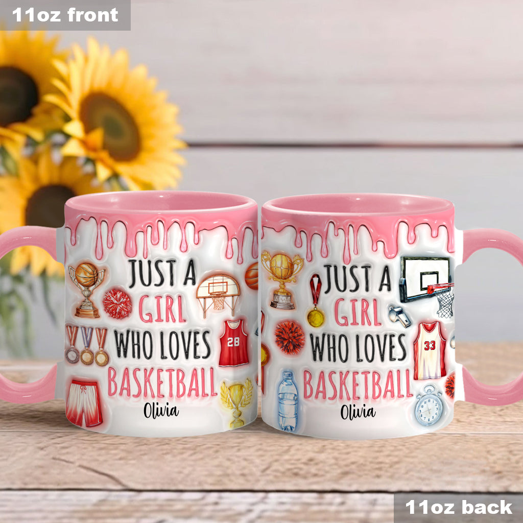 Mug personnalisé « Juste un garçon/une fille qui aime le basket »
