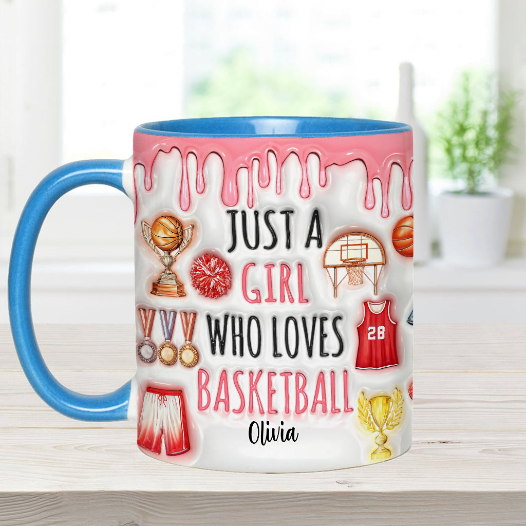 Mug personnalisé « Juste un garçon/une fille qui aime le basket »