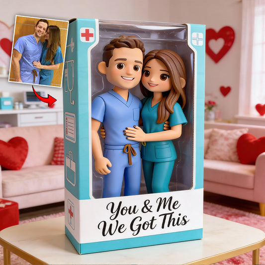 You & Me We Got This - Personalized Nurse Custom Shaped Acrylic Plaque