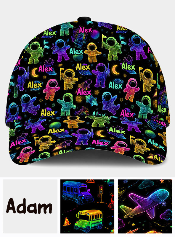 Casquette classique personnalisée pour enfant, idéale pour les sorties en plein air, motif astronaute.