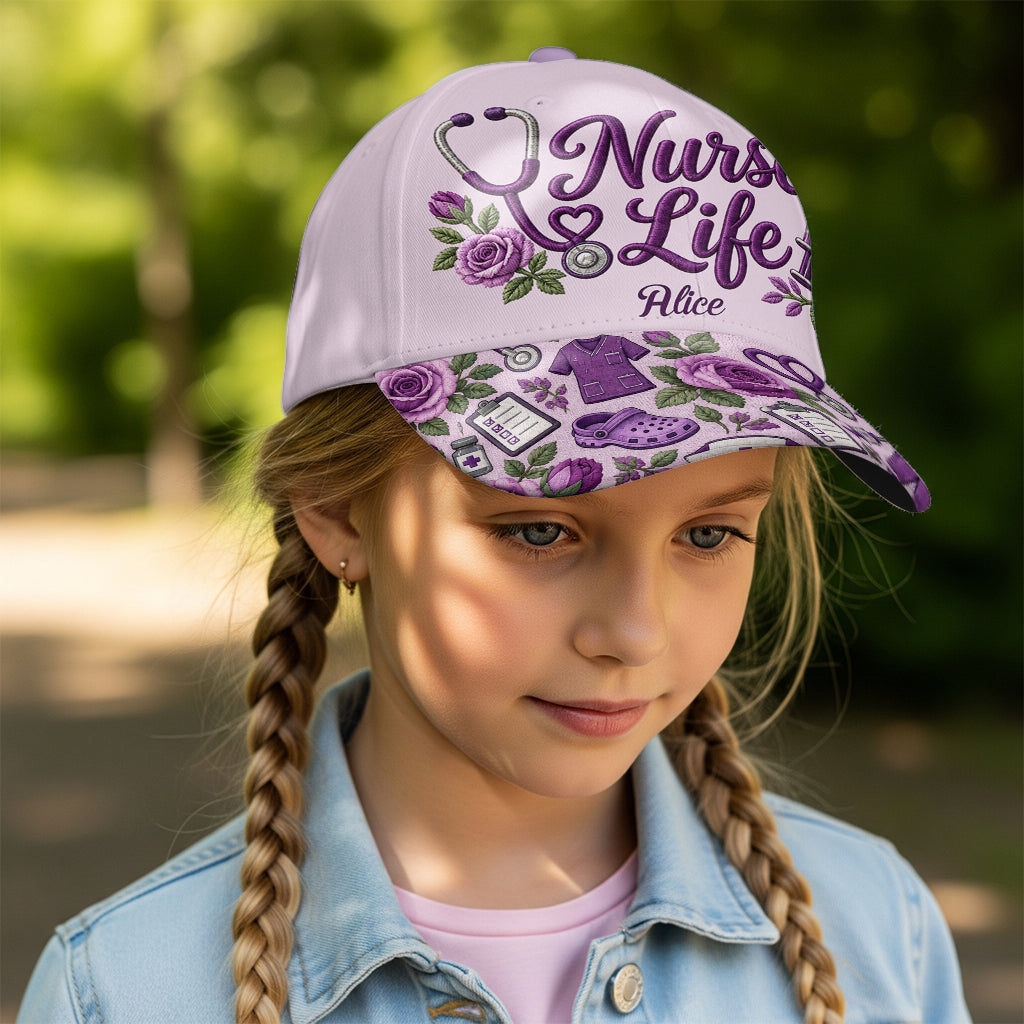 Amour Infirmière - Casquette Infirmière Personnalisée
