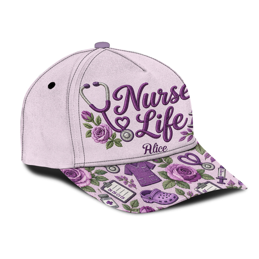 Amour Infirmière - Casquette Infirmière Personnalisée
