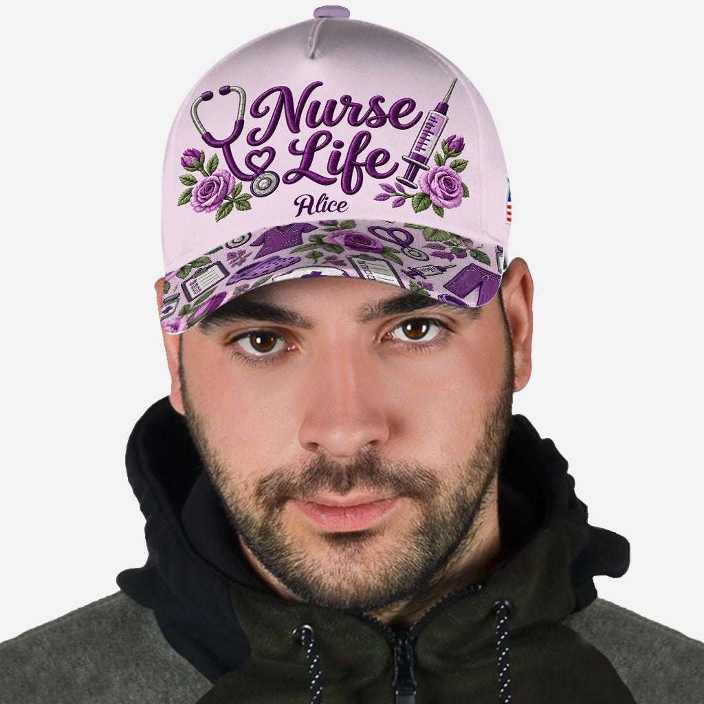 Amour Infirmière - Casquette Infirmière Personnalisée