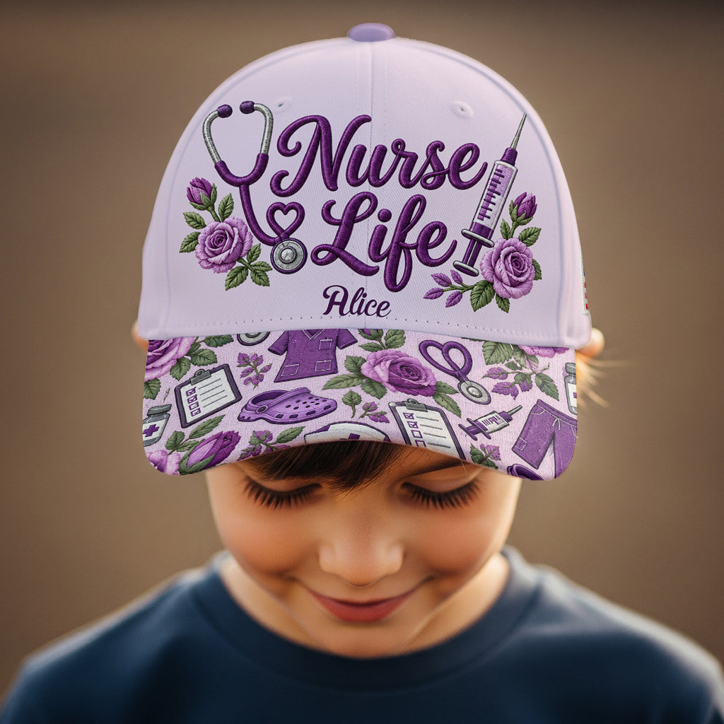 Amour Infirmière - Casquette Infirmière Personnalisée