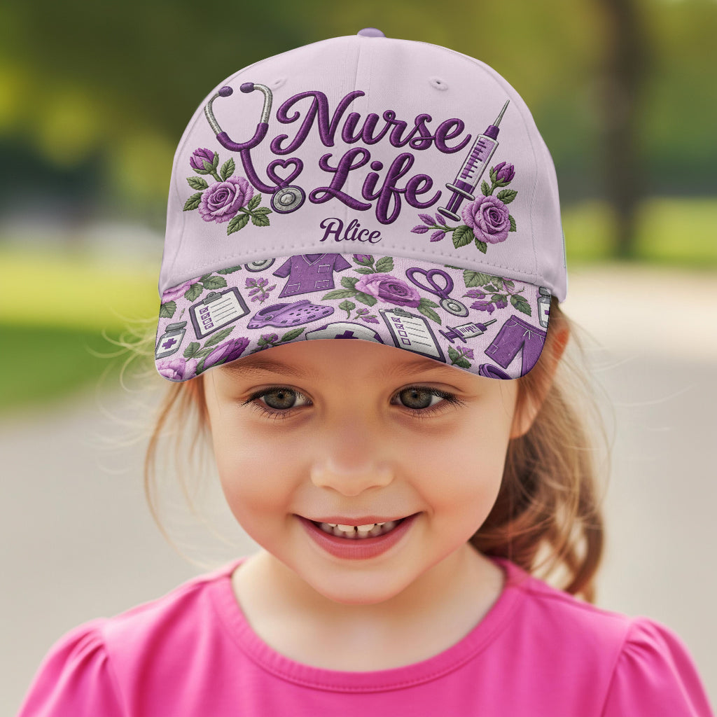 Amour Infirmière - Casquette Infirmière Personnalisée