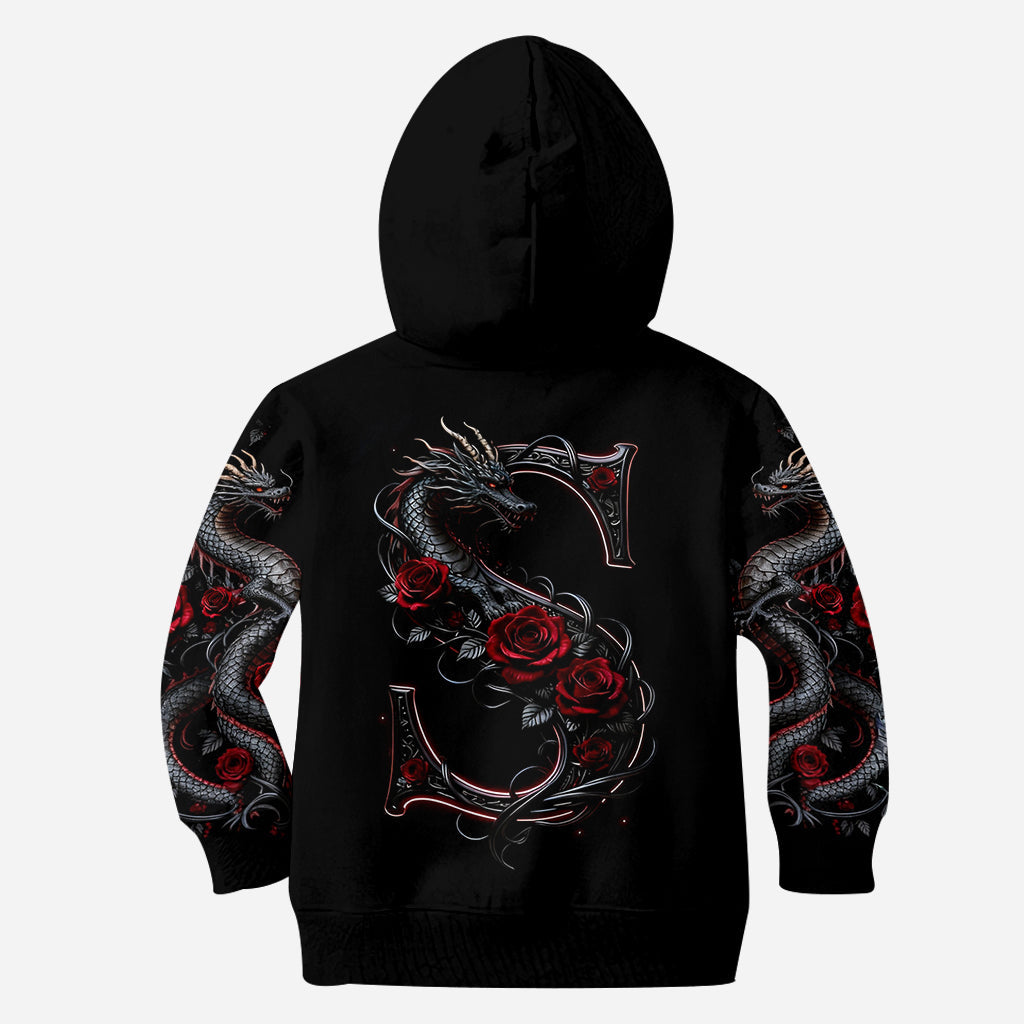 T-shirt personnalisé Dragon et Roses - Motif dragon intégral