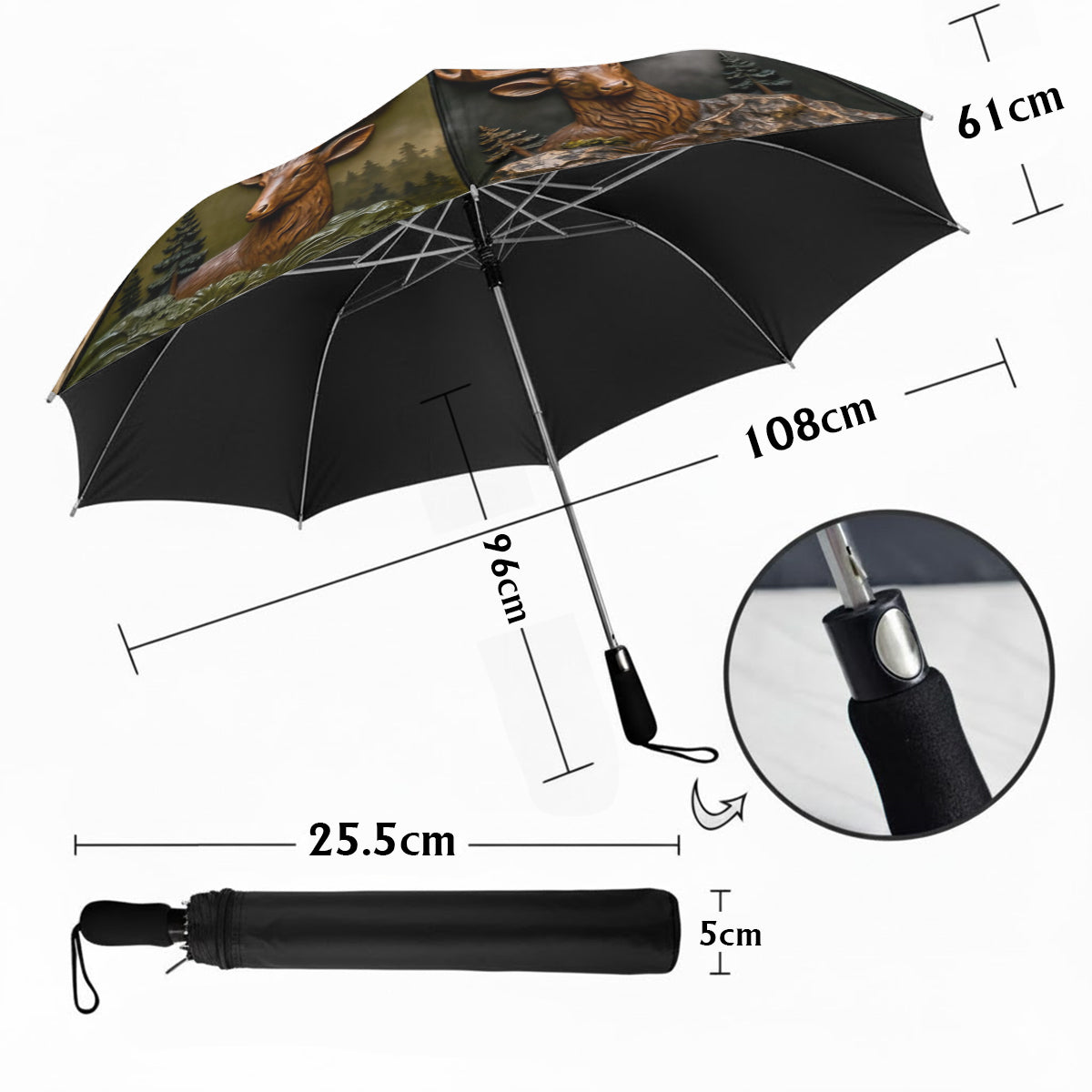 Perfect Gift For Hunting Lovers - Personalized Hunting Umbrella