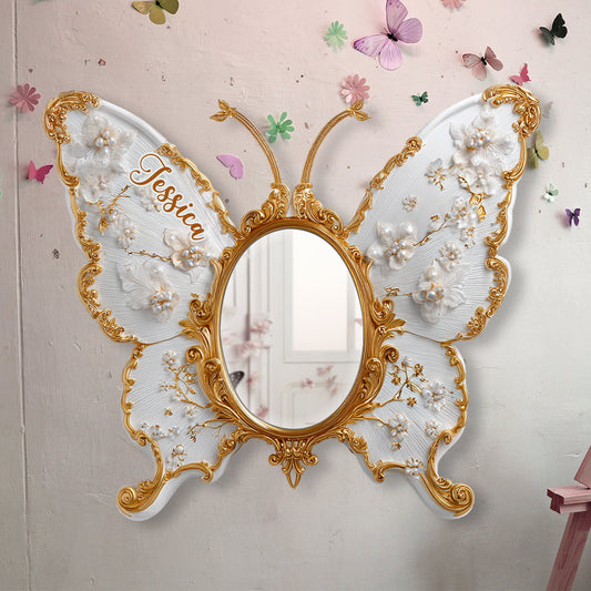 Sublimez votre espace de vie - Miroir mural papillon personnalisé