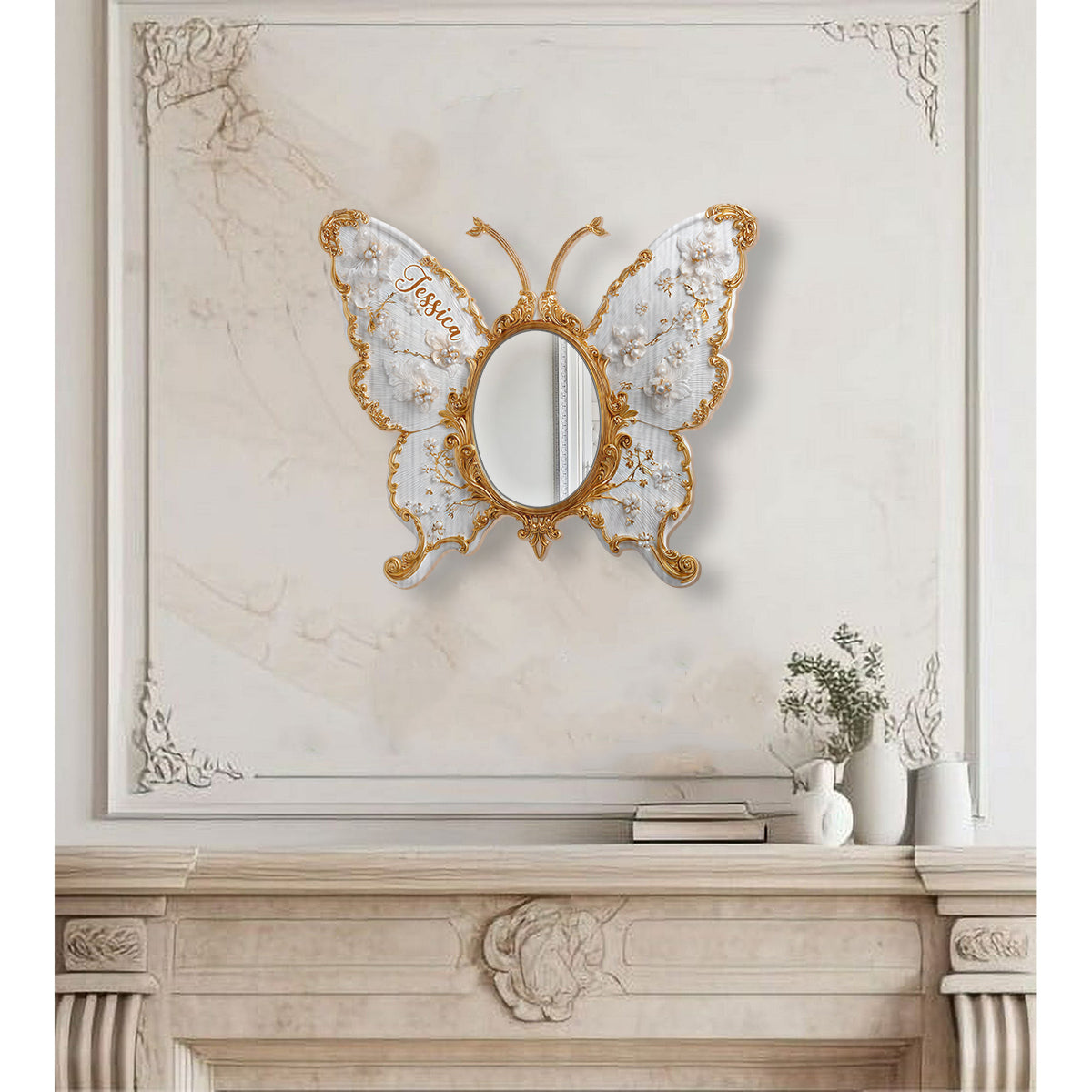 Elevate Your Living Space - Personalized Butterfly Wall Hanging Mirror