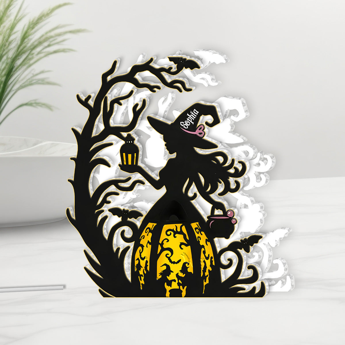 Magical Witch - Personalized Witch Acrylic LED Night Light