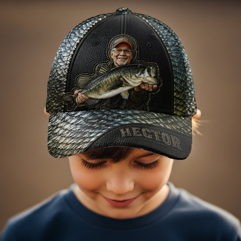 Casquette Classique de Pêche Personnalisée - Photo d'Amour