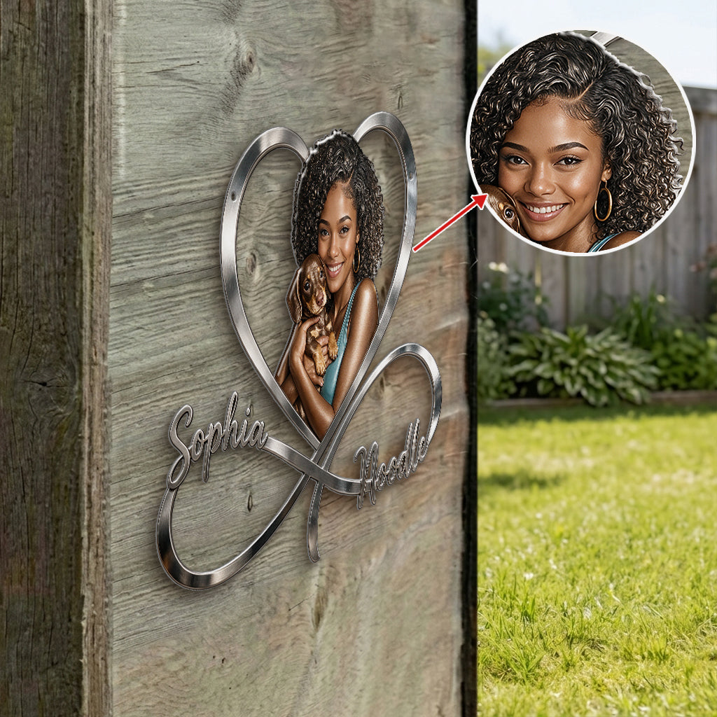 A Bond That Can't Be Broken - Personalized Dog 3D Printed Cut Metal Sign