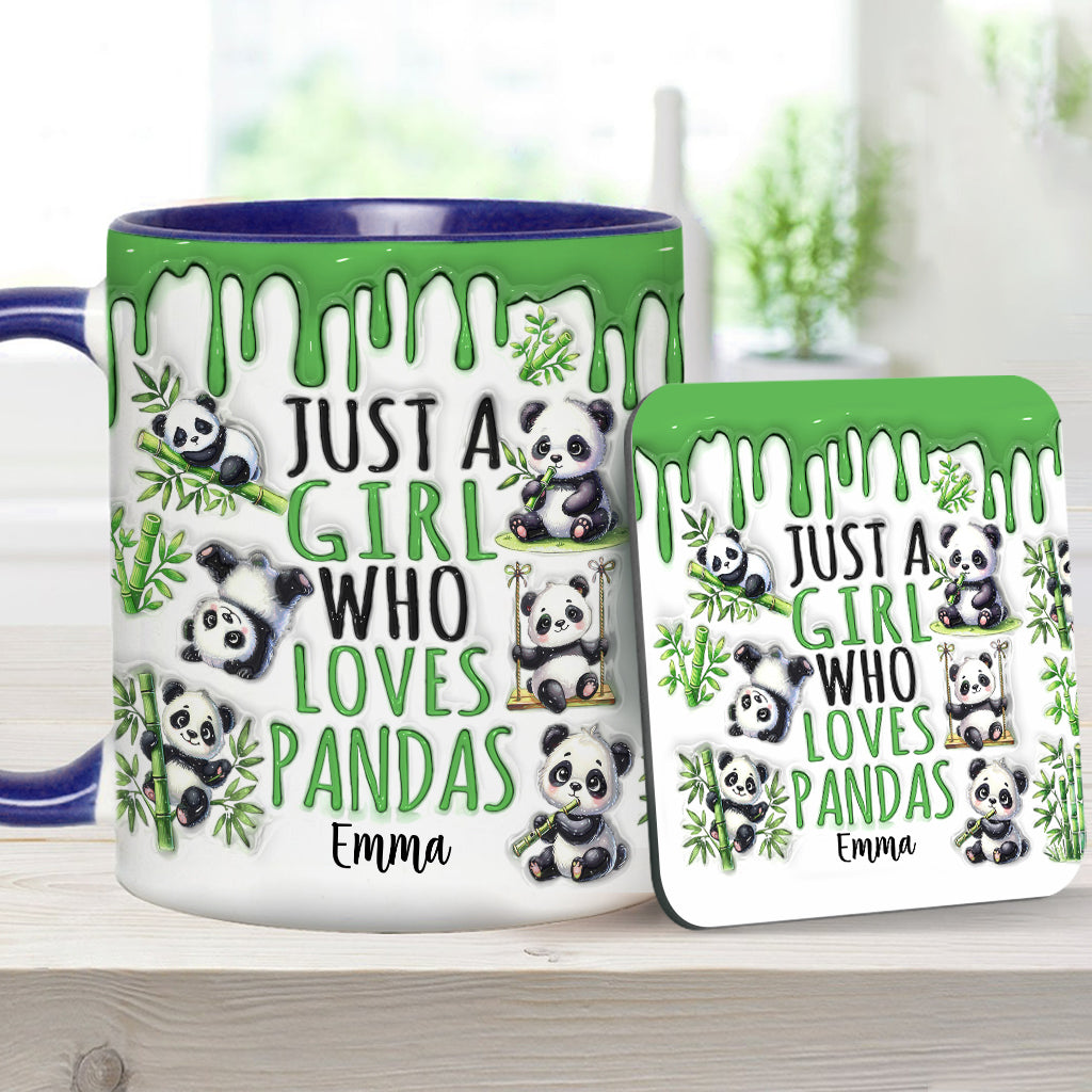 Mug personnalisé « Juste une fille qui adore les pandas »