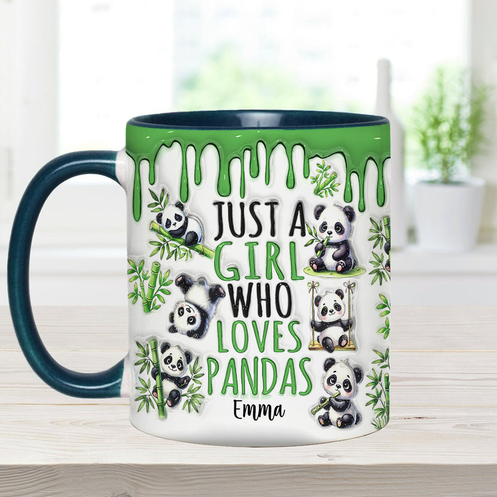 Mug personnalisé « Juste une fille qui adore les pandas »