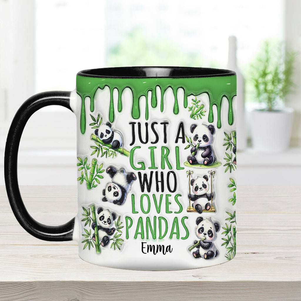 Mug personnalisé « Juste une fille qui adore les pandas »