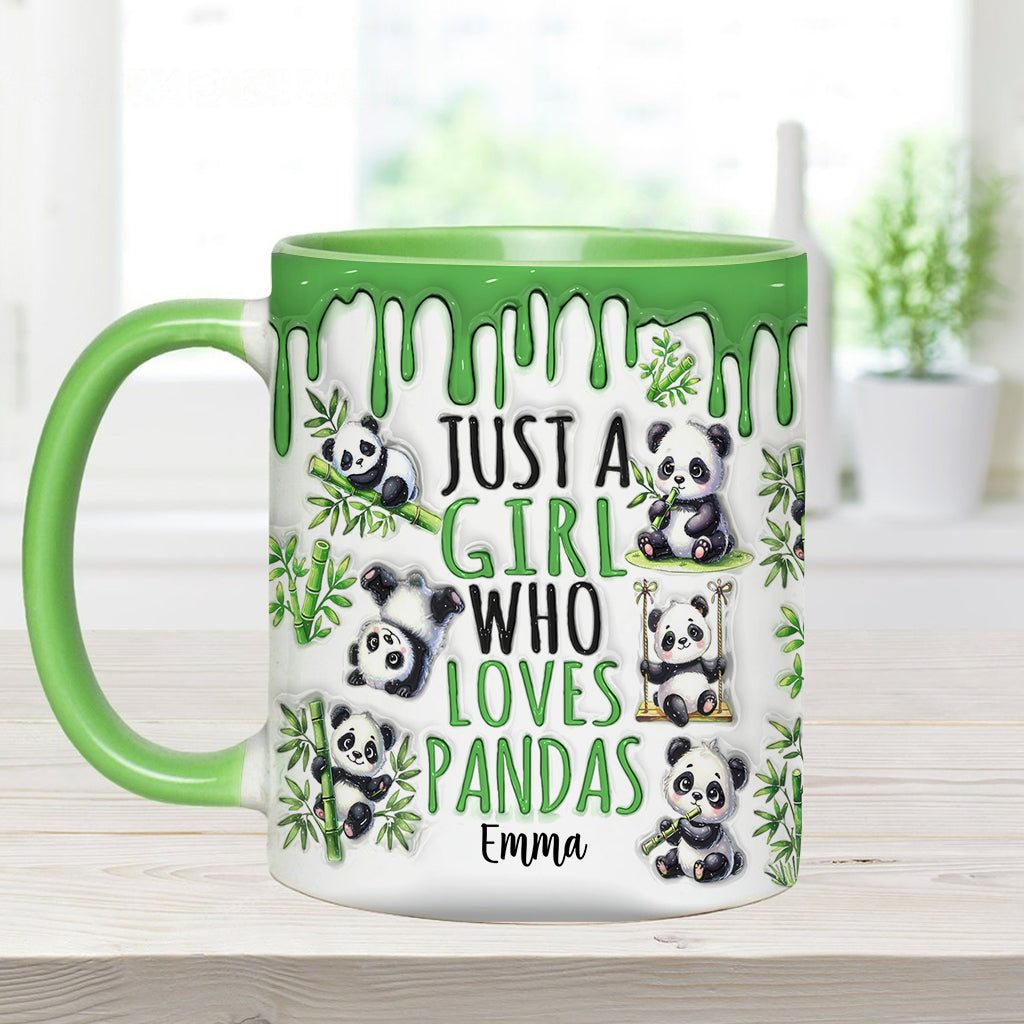Mug personnalisé « Juste une fille qui adore les pandas »