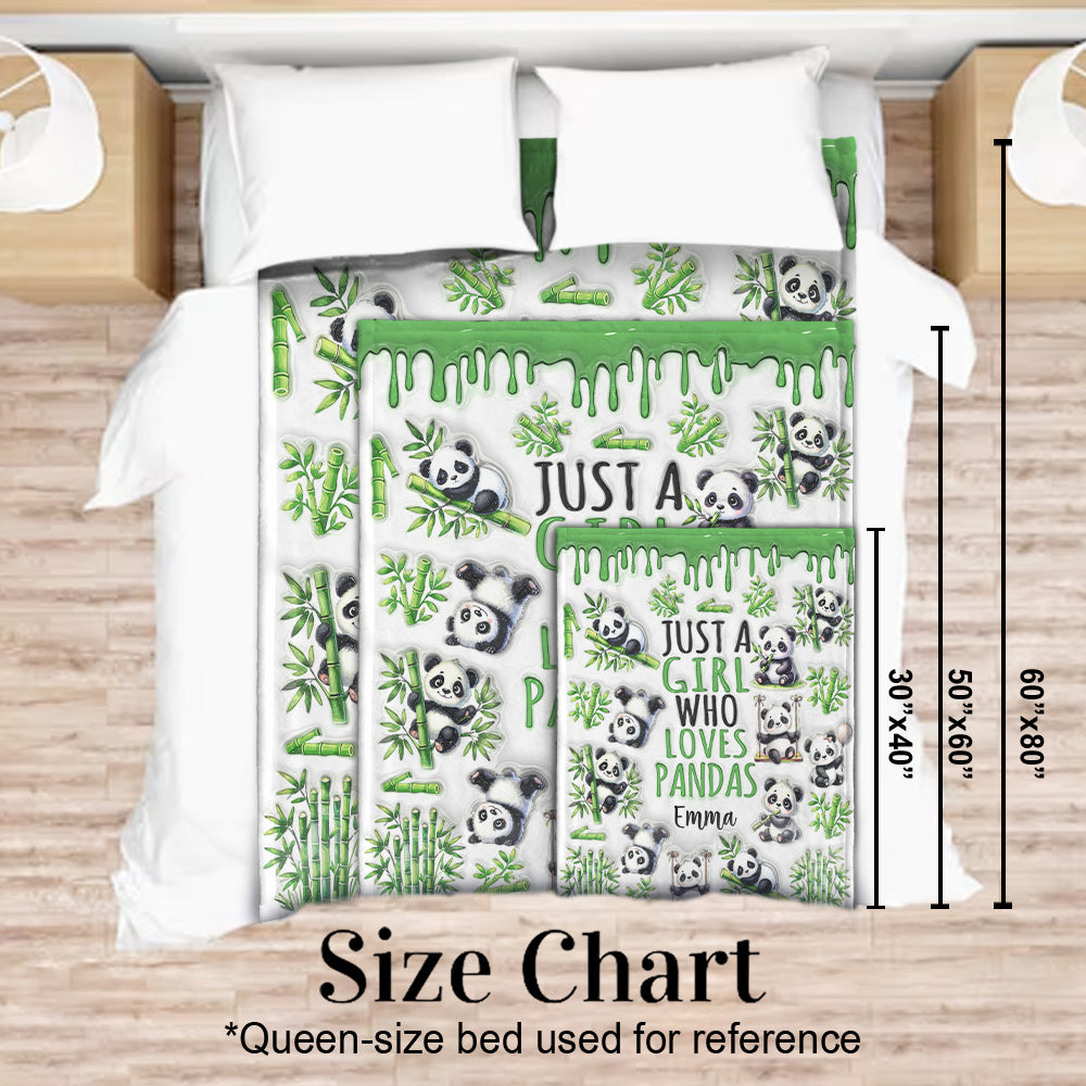 Juste une fille qui aime les pandas - Couverture personnalisée pour les amoureux des pandas