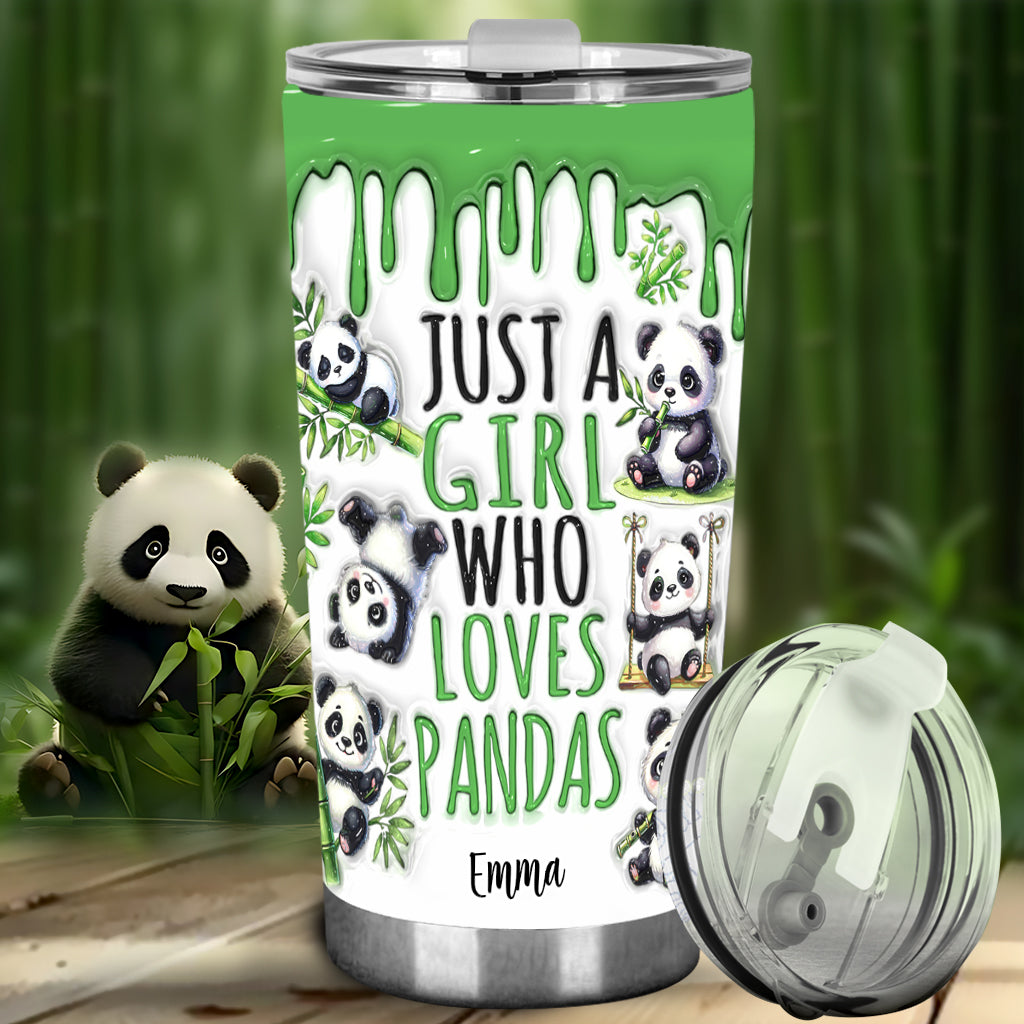 Une fille qui adore les pandas - Gobelet personnalisé pour les amoureux des pandas