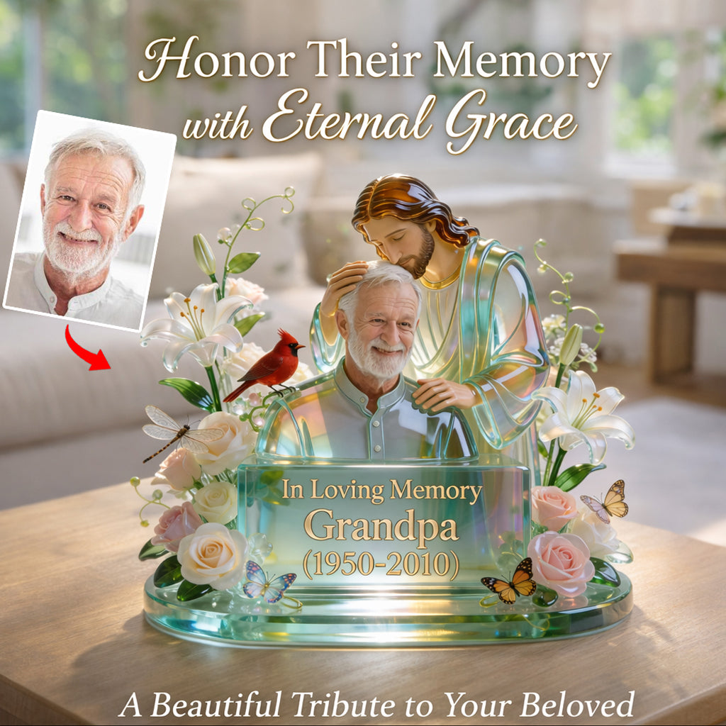 In Loving Memory, Memorial Gift - Personalized Memorial Custom Shaped Acrylic Plaque