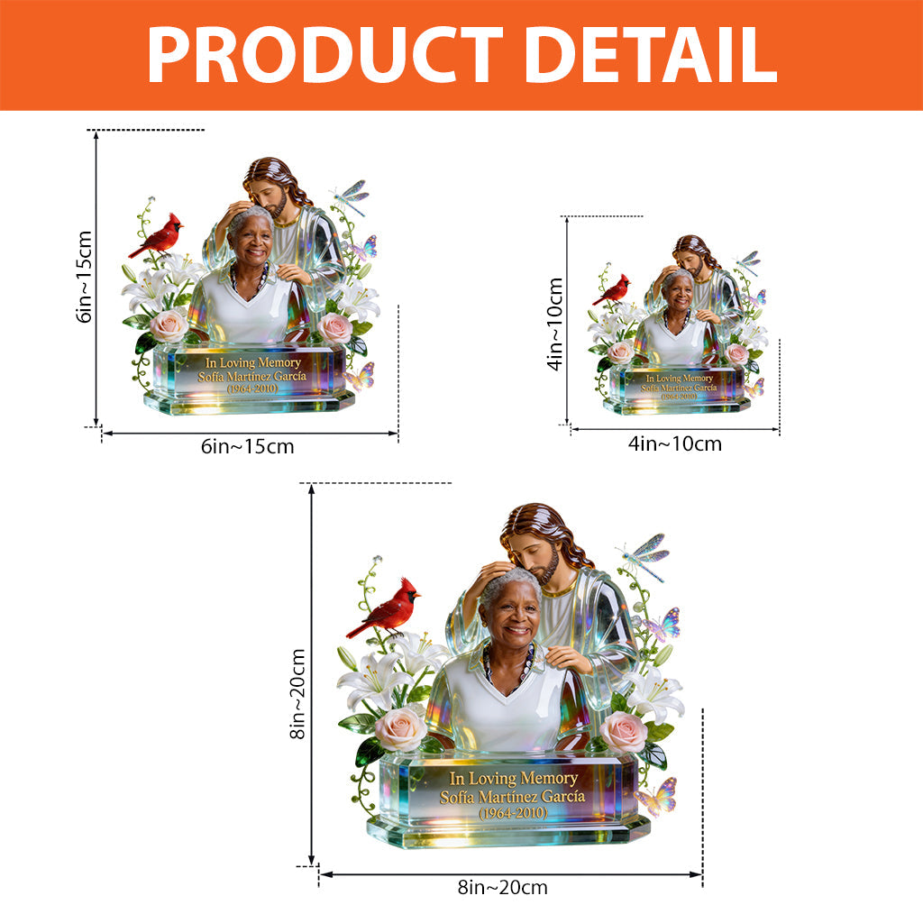 In Loving Memory, Memorial Gift - Personalized Memorial Custom Shaped Acrylic Plaque