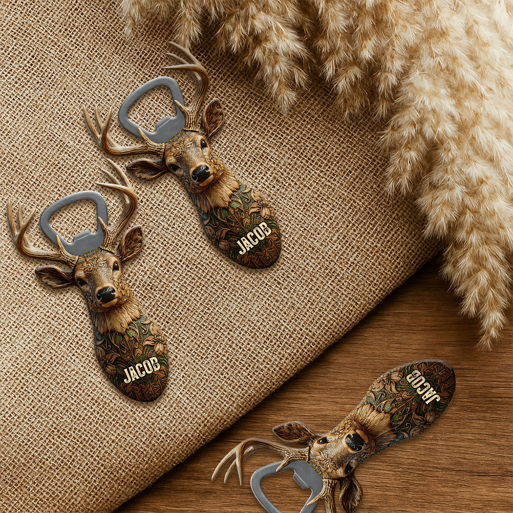 Bucking Around And Find Out - Personalized Hunting Bottle Opener