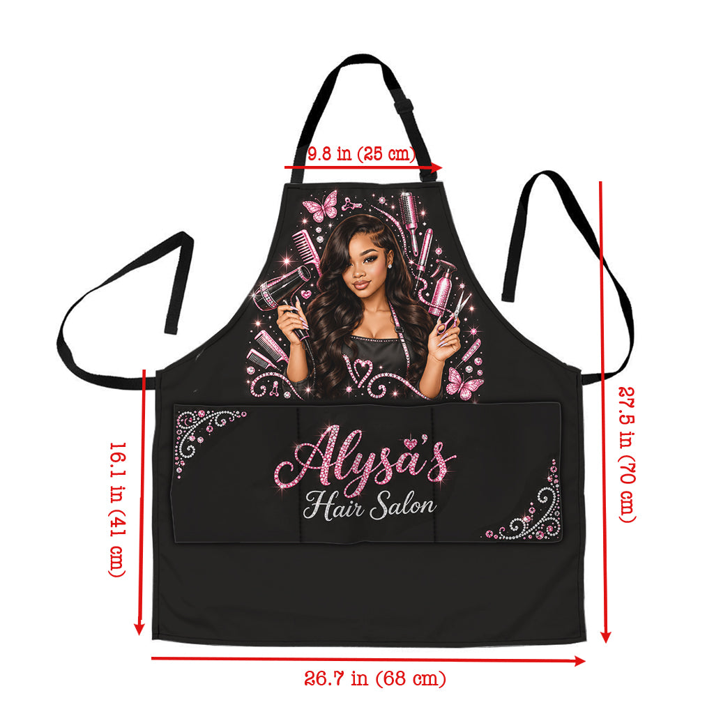 Hairdresser Custom Apron From Any Photo - Personalized Hairdresser Apron With Pockets