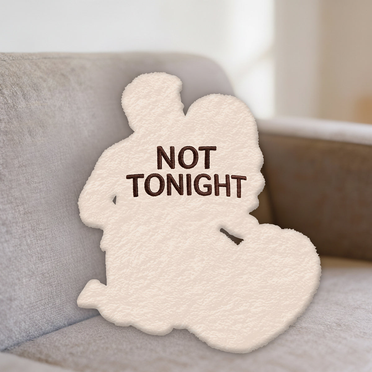 Ce soir - Coussin en fausse fourrure personnalisé pour couples épicés