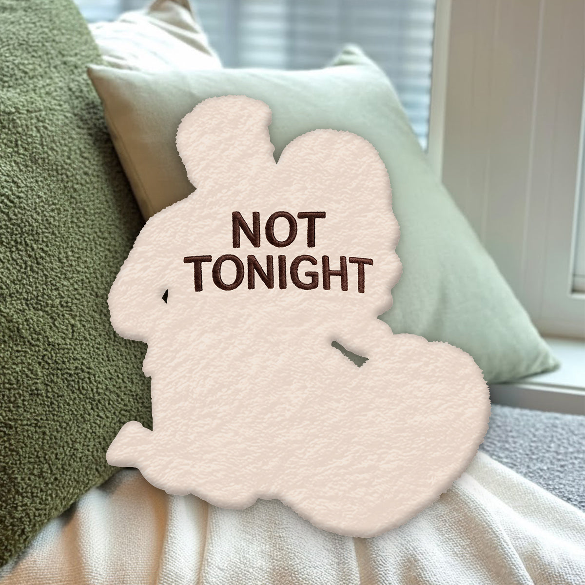 Ce soir - Coussin en fausse fourrure personnalisé pour couples épicés