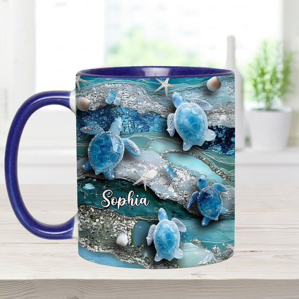 Mug personnalisé « J’adore les tortues »