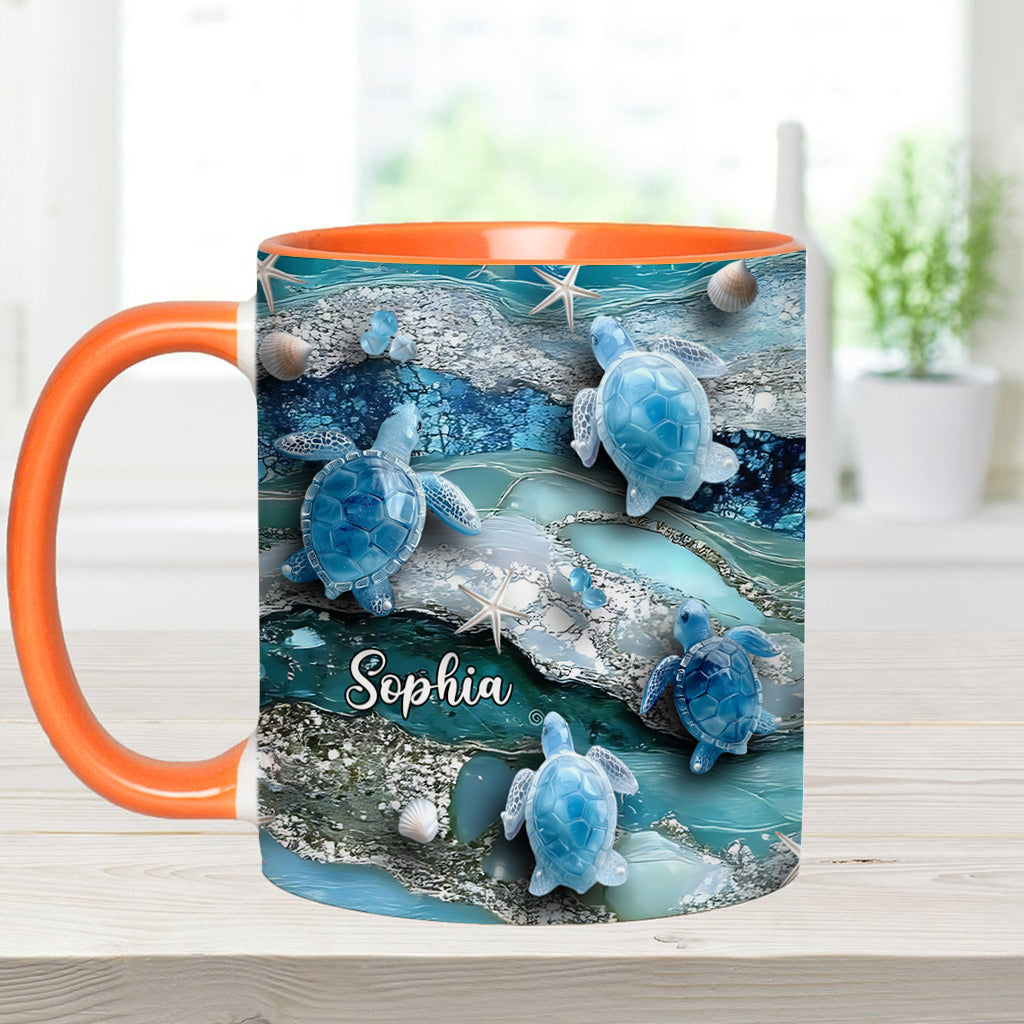 Mug personnalisé « J’adore les tortues »