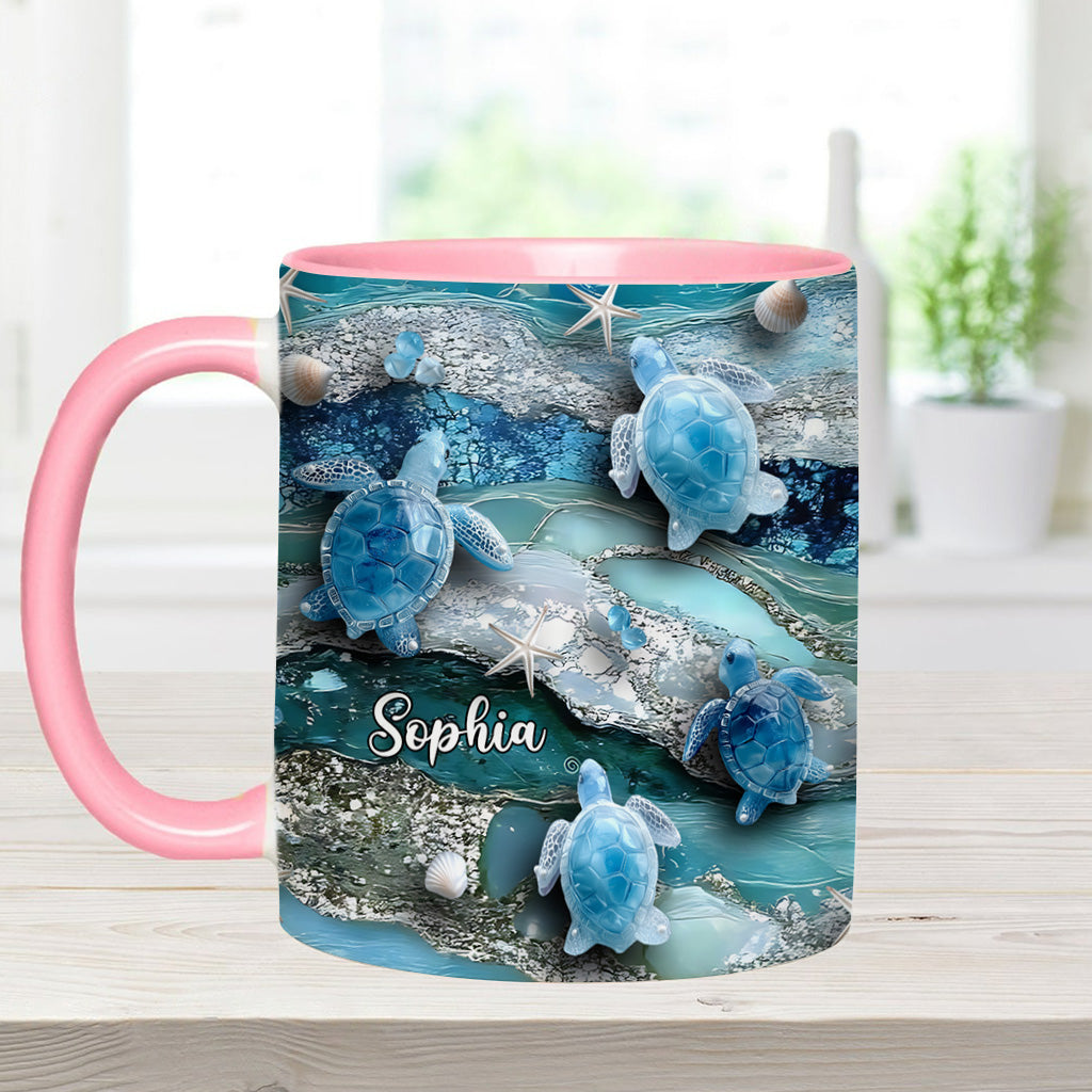 Mug personnalisé « J’adore les tortues »