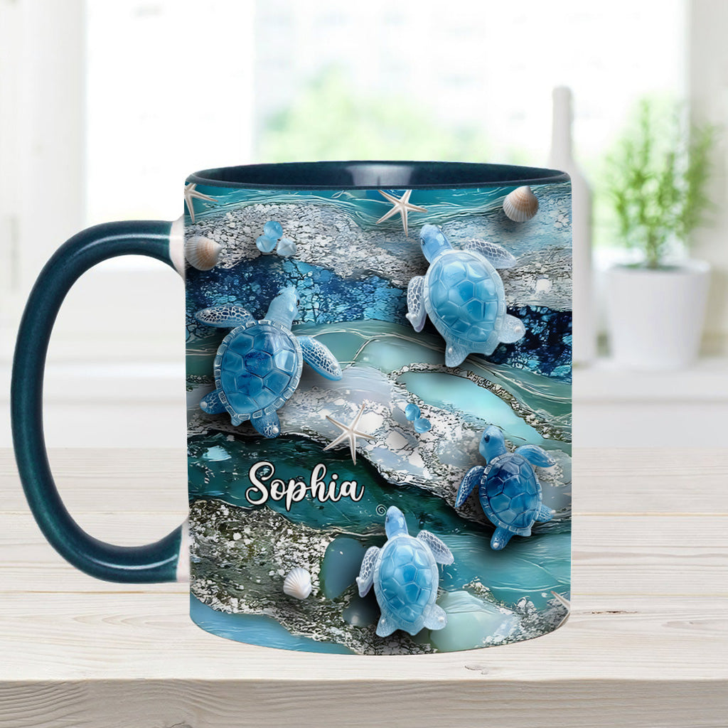 Mug personnalisé « J’adore les tortues »