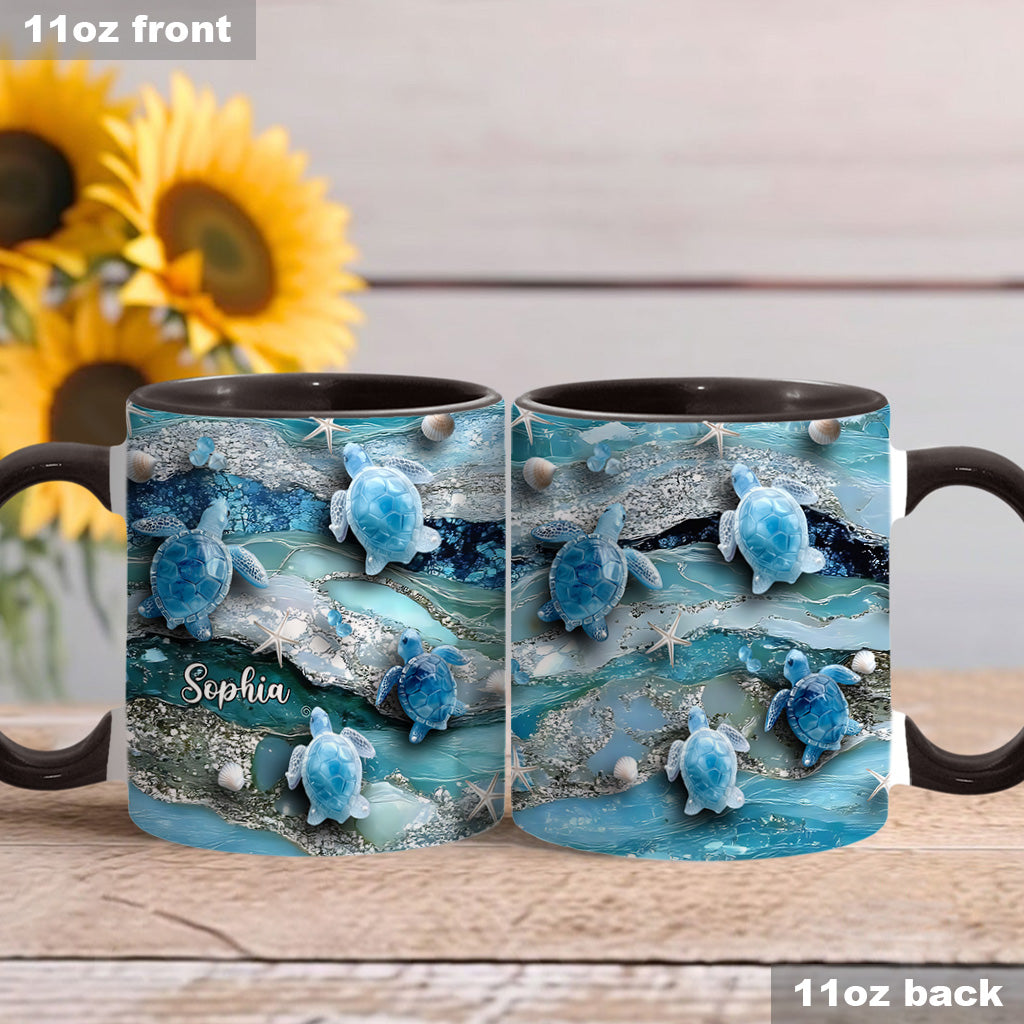 Mug personnalisé « J’adore les tortues »