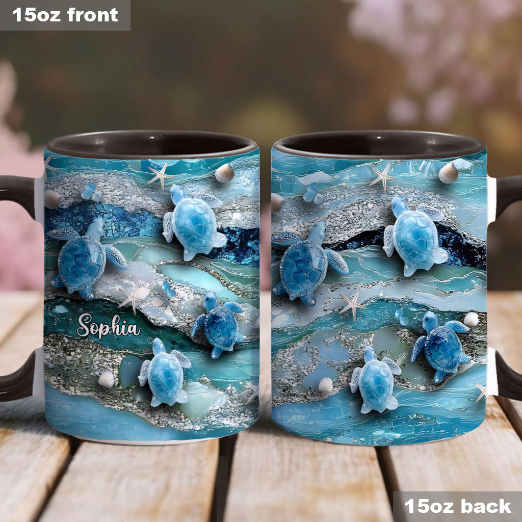 Mug personnalisé « J’adore les tortues »