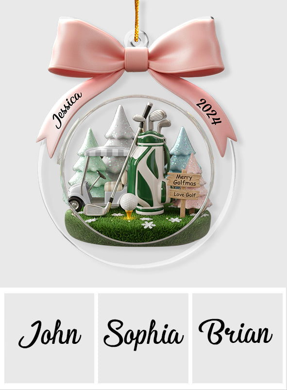 Golf Christmas - Personalized Golf Ornament