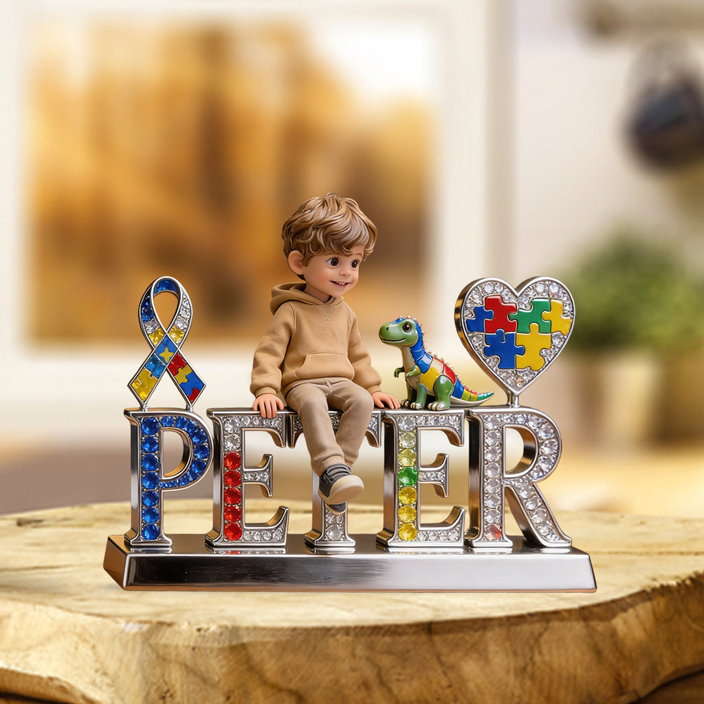 Sensibilisation à l'autisme - Plaque acrylique personnalisée en forme sur mesure