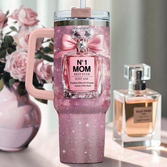 Meilleure maman du monde - Gobelet isotherme personnalisé avec anse