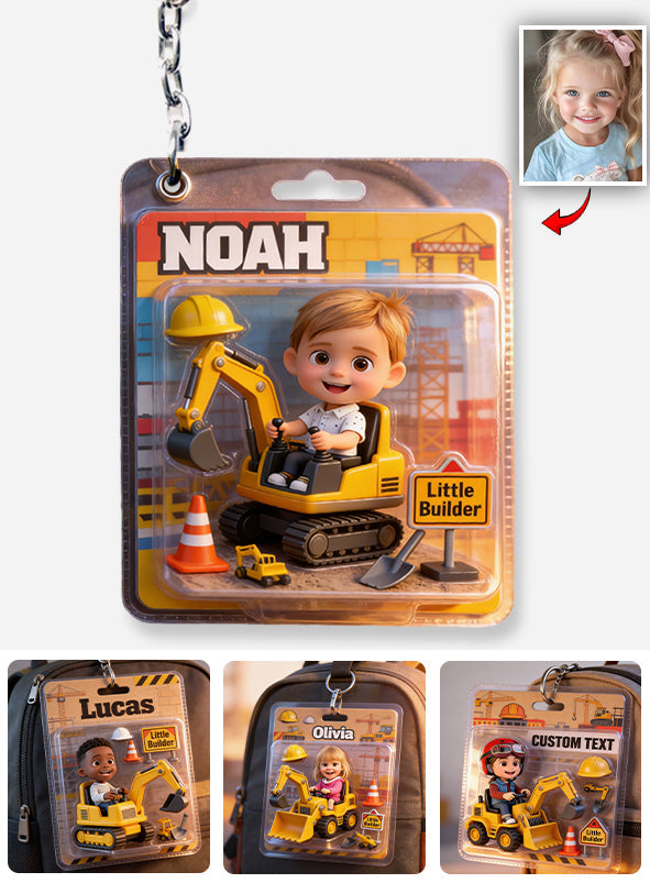 Little Builder - Personalized Kid Keychain