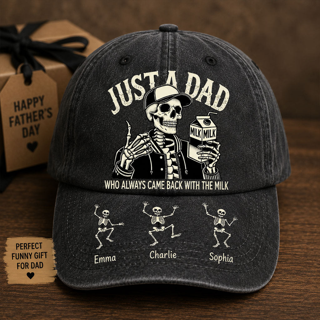 Un Papa Qui Ramène Toujours Du Lait - Casquette Classique Personnalisée