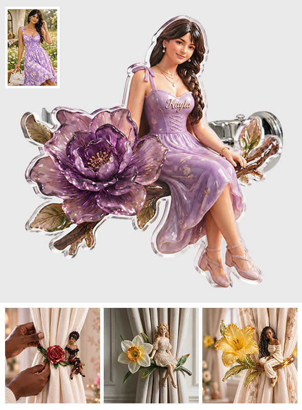 Bloom Within - Personalized Self Love Curtain Tieback