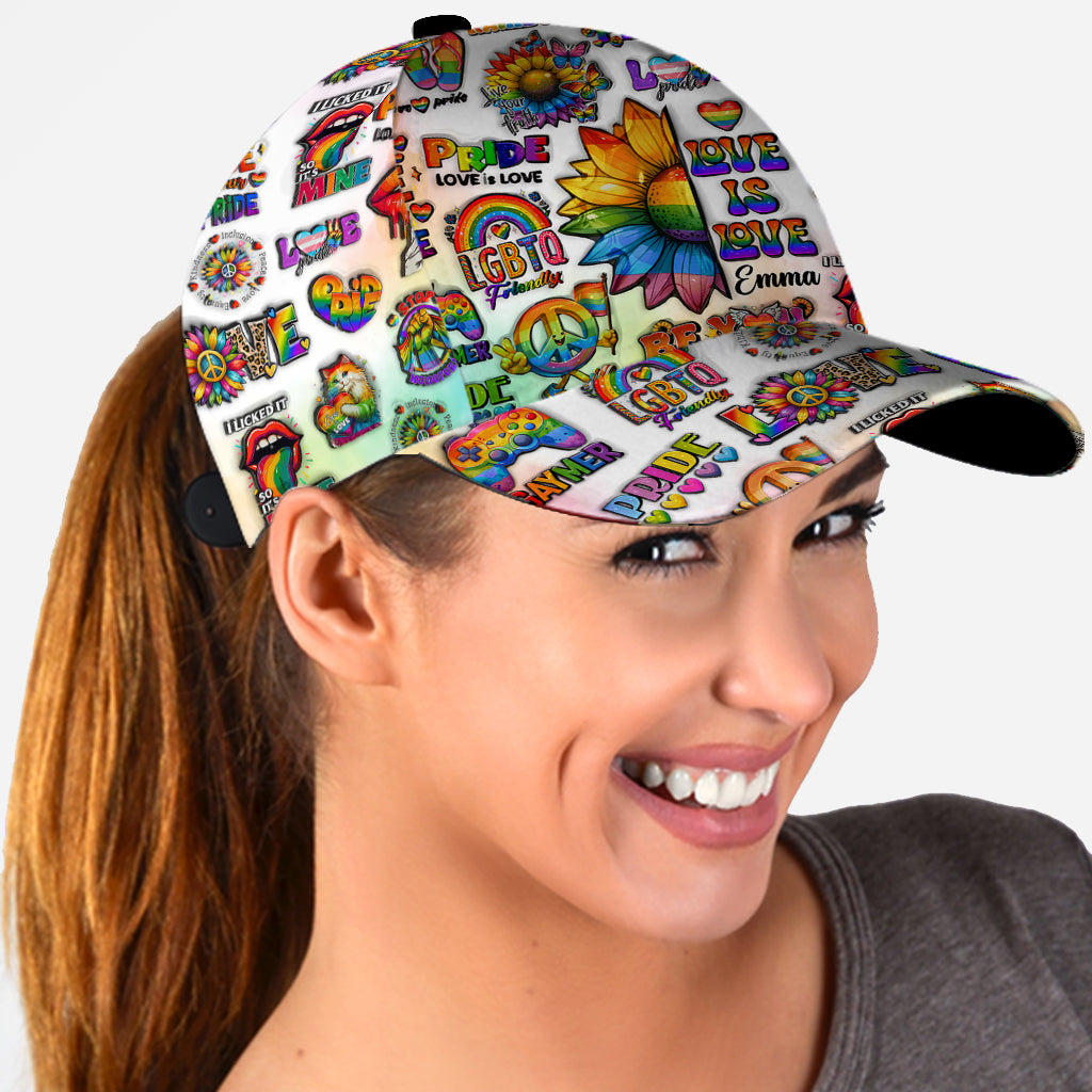 Too Cute To Be Straight - Personalized LGBT Support Classic Cap