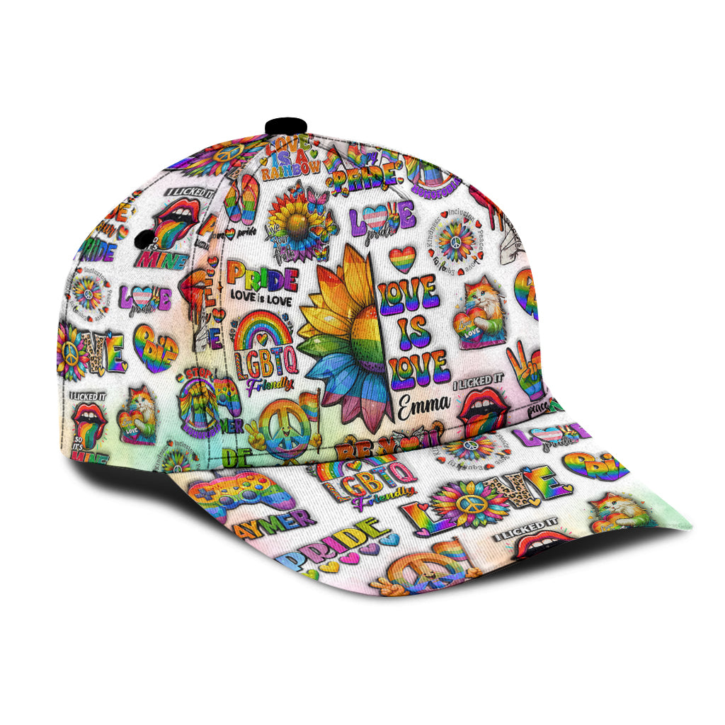Too Cute To Be Straight - Personalized LGBT Support Classic Cap