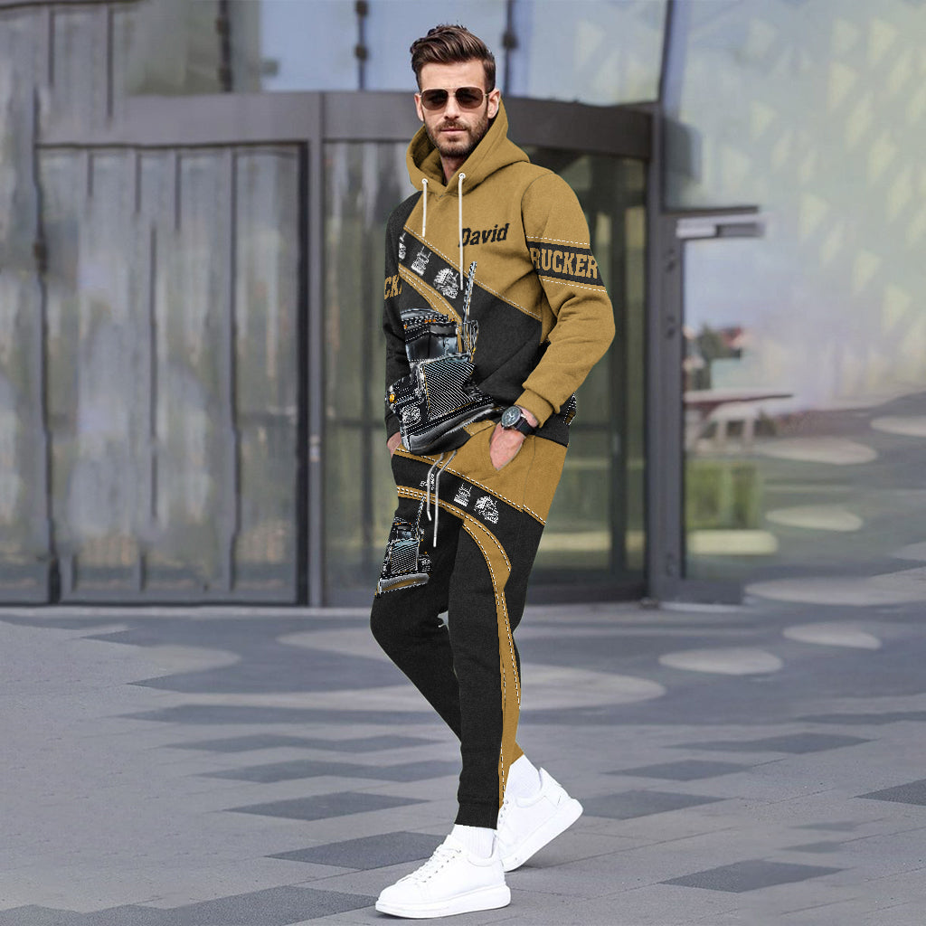 Truck Driver - Personalized Trucker Hoodie and Sweatpants