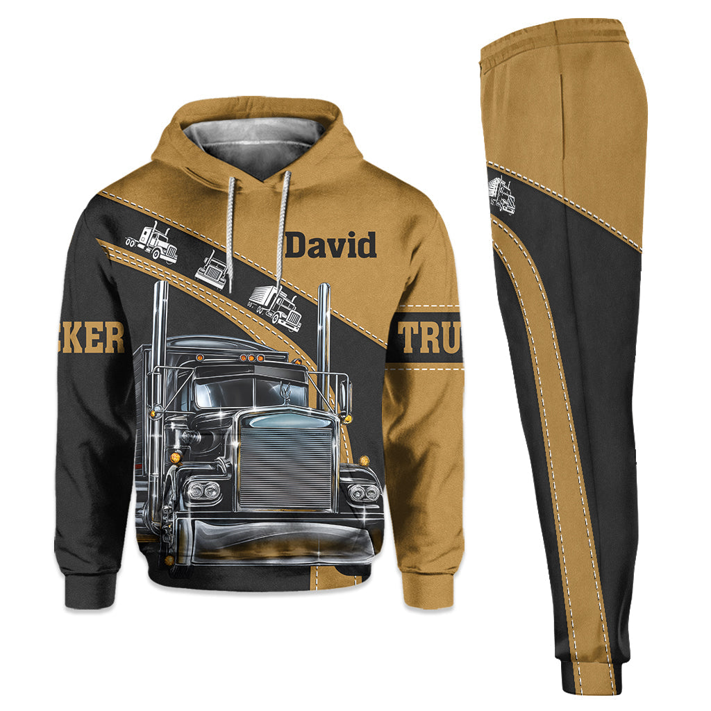 Truck Driver - Personalized Trucker Hoodie and Sweatpants