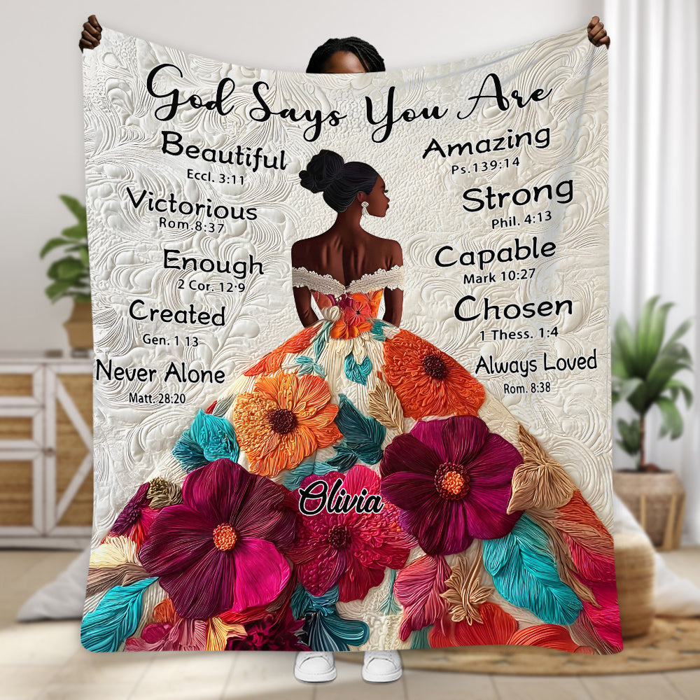 Dieu dit que tu es - Couverture afro-américaine personnalisée