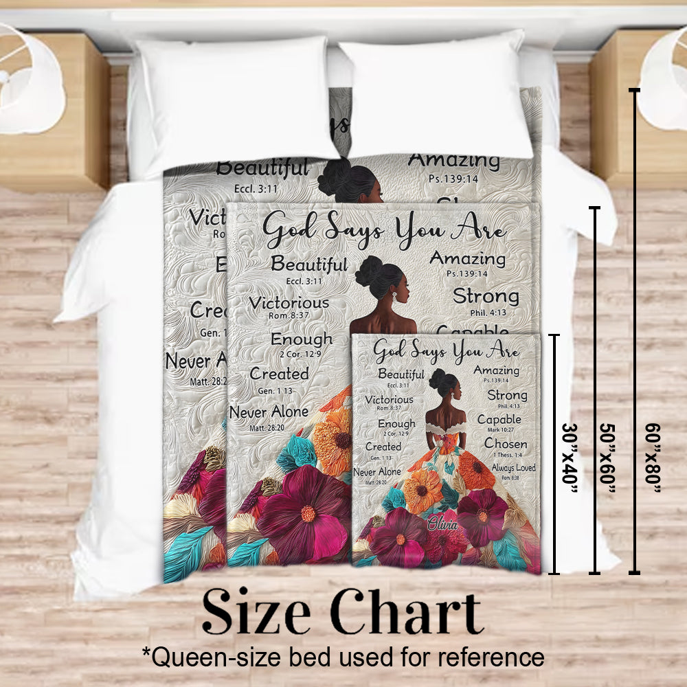 Dieu dit que tu es - Couverture afro-américaine personnalisée